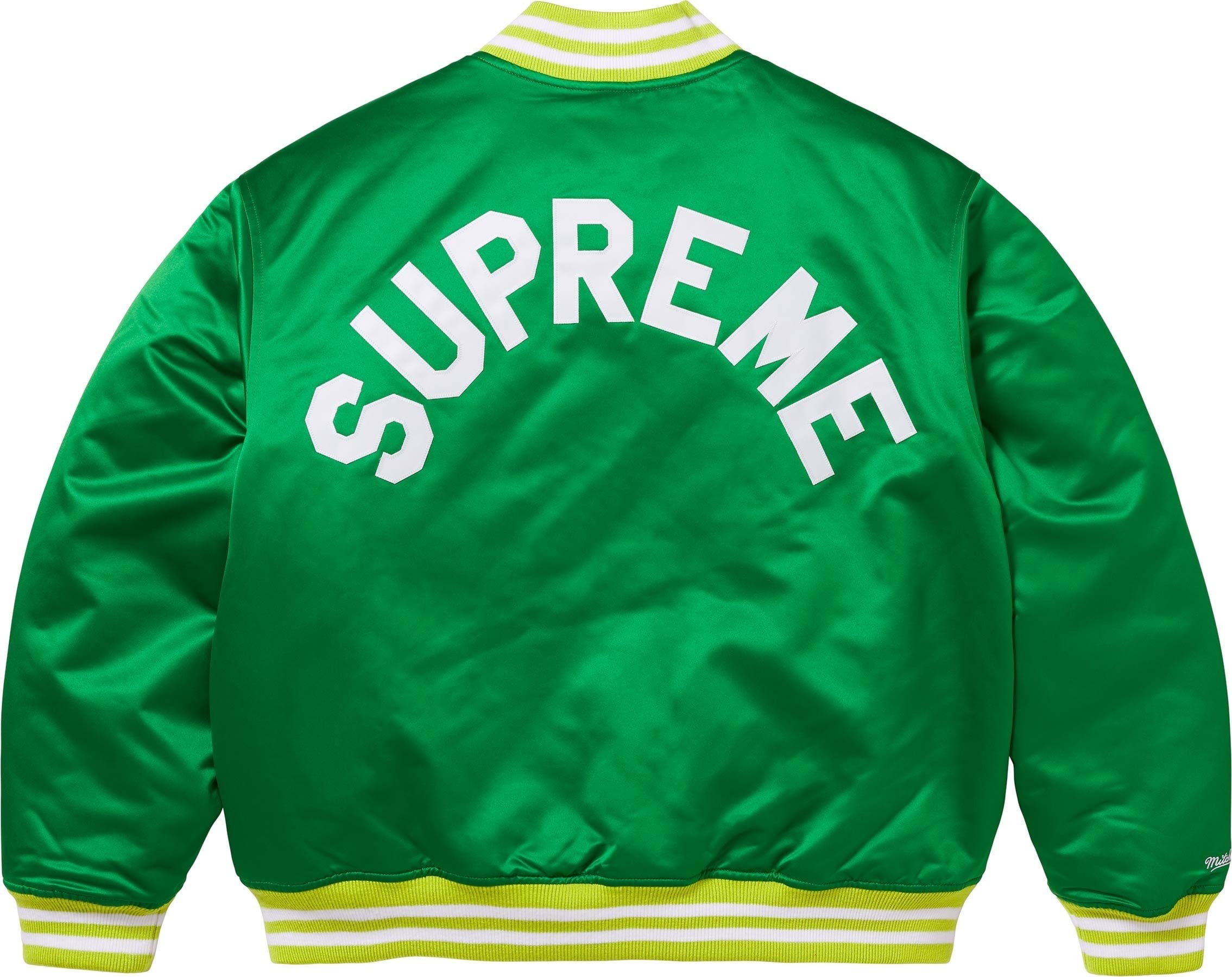 Supreme®/Mitchell & Ness Satin Varsity Jacket view 17